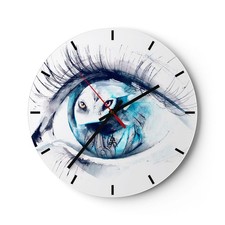 Horloge murale en verre