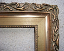 large cadre XIXème en bois