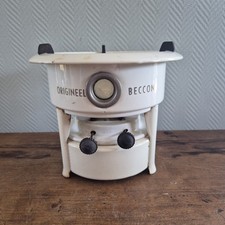 Vintage. Enamelware BECCON Kerosene Stove Cooker 2-Burner Enamel Heater Camps...