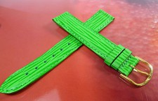 17 mm BRACELET DE MONTRE VERT