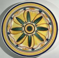 Assiette plat Faïence signée