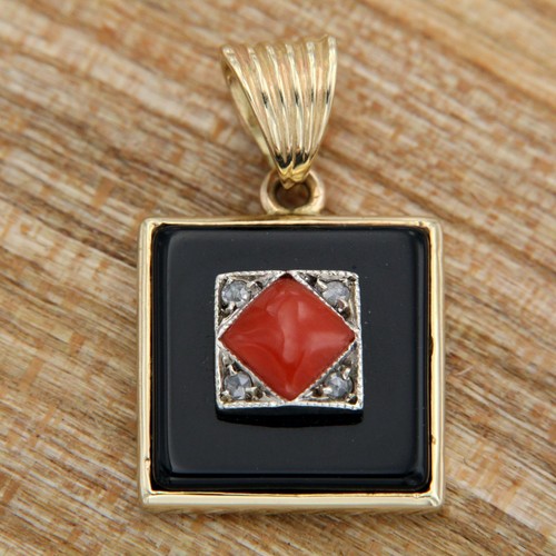 Pendentif jaune 14 k - or,