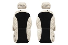 VAN Housses de siege pour RENAULT TRAFIC III 03.14-12.23 Sièges 1+1 CHAMPAGNE