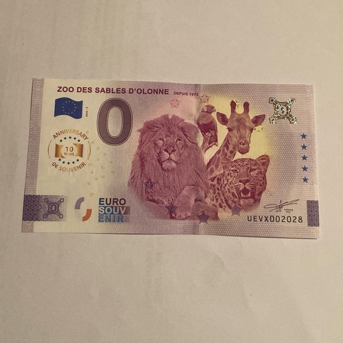 Billet touristique zéro euro - zÉro,