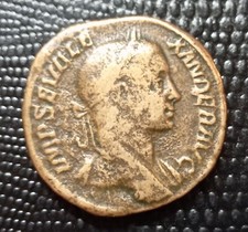 SESTERCE ALEXANDRE SÉVÈRE (221 - 235)  VIRTVS AVGVSTI Monnaie Romaine