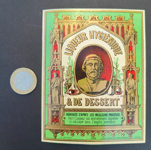 Ancienne étiquette liqueur - ancienne,