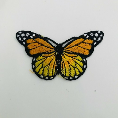 Yellow monarch butterfly patch - yellow,