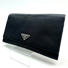 Portefeuille PRADA noir nylon