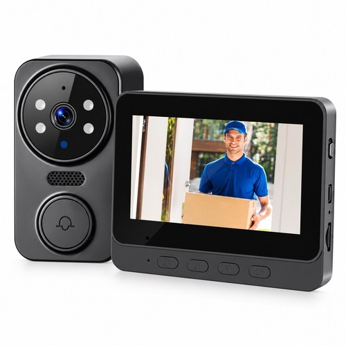 Interphone vidéo sans fil - interphone,