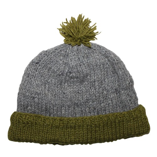 Bonnet laine avec - laine, pompon
