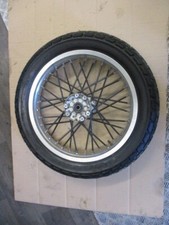 Roue avant avec pneu DUNLOP K180 bon état pour Yamaha 125 TW - DE01 - DE054