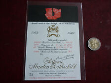 ETIQUETTE DE VIN  / CHATEAU MOUTON ROTHSCHILD  1972 NEUVE SPECIMEN