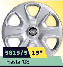 LOT DE 4 ENJOLIVEURS 15'' POUR FORD FIESTA 2008 08 5815/5ln
