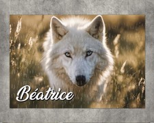 Puzzle Loup personnalisé avec prénom