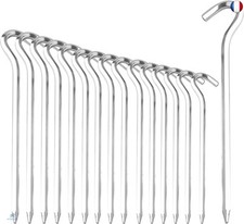 Dantolo 16pcs Sardines de Fixation de Tente de 18 cm, Sardines Camping alu