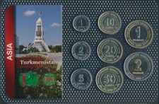 Coins turkménistan Fleur de