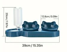 Ensemble de bols inclinés 3-en-1 pour la nourriture et l'eau des chats .