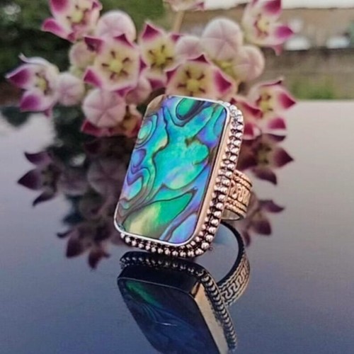 Bague artisanale coquillage - bague,