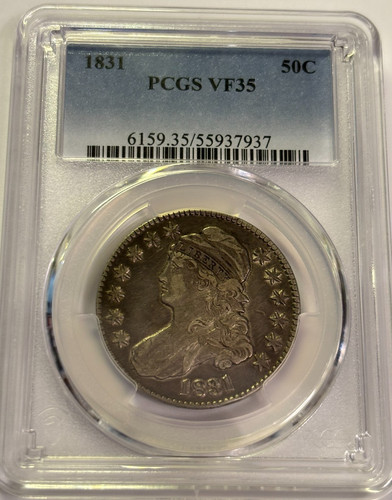 1831 50c Silver Capped Bust
