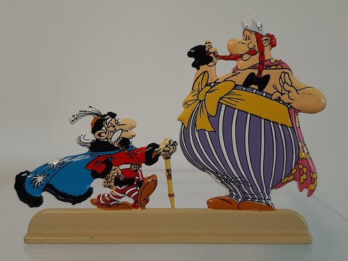 Figurine métallique obelix - figurine, et
