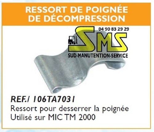 Ressort poignee timon - ressort, de