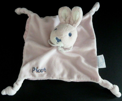 Doudou plat picot lapin - *.,