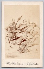 1871 CDV Caricature Mac Mahon le Redoutable après Sedan Guerre franco-prussienne
