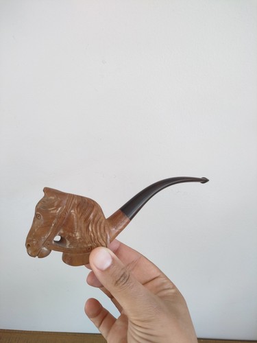 Pipe sculptée tête cheval - pipe,