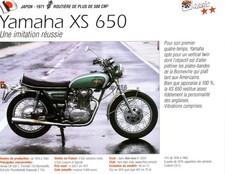 Fiche Moto : YAMAHA XS 650 (