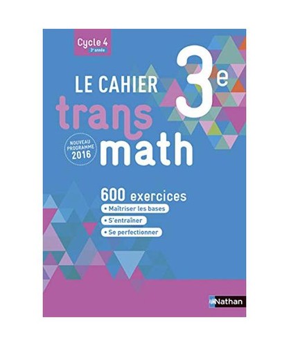 Cahier transmath 3è 2016 - 3è,