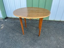Table ovale vintage pliante, années 60/70