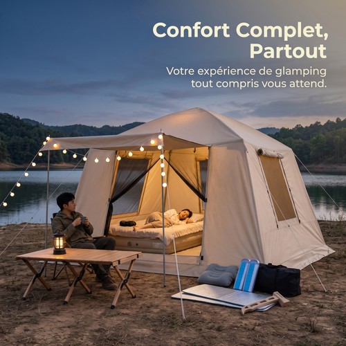 Tente camping dôme avec - tente, de