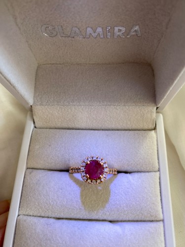 Superbe bague rose - bague,