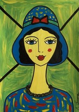 Peinture Portrait Sur Papier