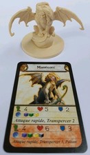 Figurine Manticore Blanc Descent Voyage dans Les Ténèbres 2005 Fantasy Flight 