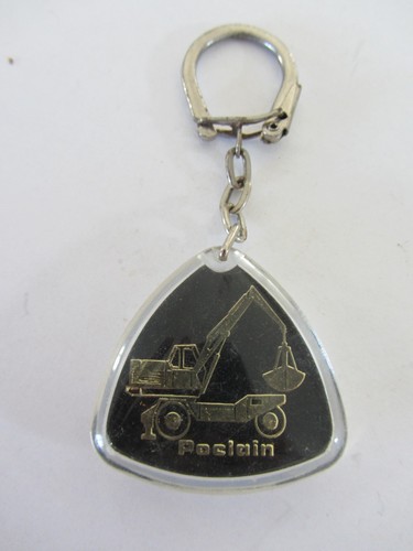 Porte clef plastique - , "poclain