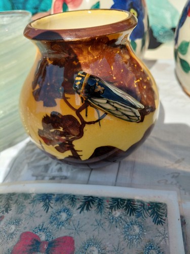 Vase cigale vallauris signe - cigale,