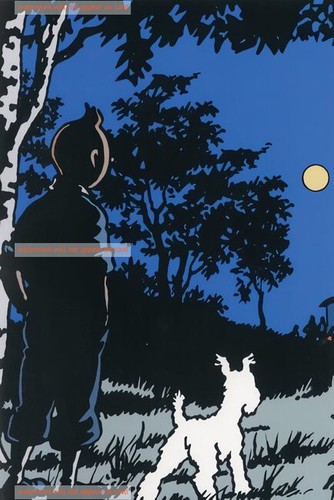 Postcard print hergé - hergé, /