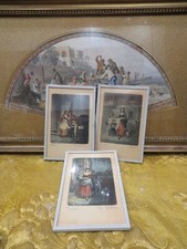 3 anciennes petites lithographies anglaises cries of london 2
