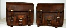 Sacoches de selle sacoche de moto cuir marron deux sacs sacoches sacoches de ...