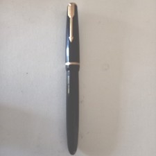 fountain pen PARKER duofold junior aerometric 50' England Plume or 18 k
