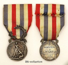 Médaille d'Honneur de la Police Municipale et Rurale. Attribuée. Argent 800°