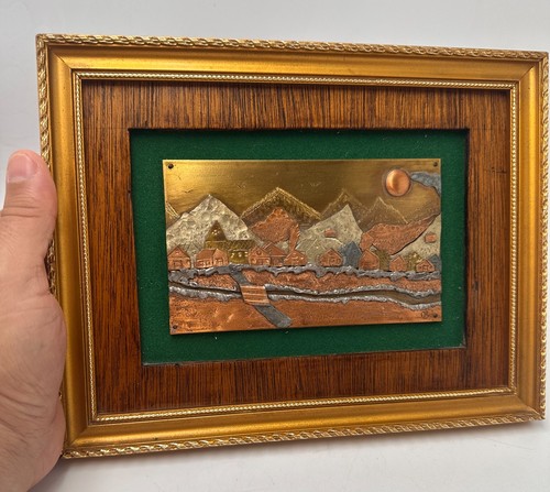 Tableau paysage village - , de