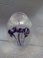 Sulfure œuf en verre soufflé dépoli signé Leixus J. Makalech Design XXème N' 134