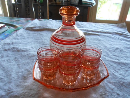 Ancien service liqueur - service, à