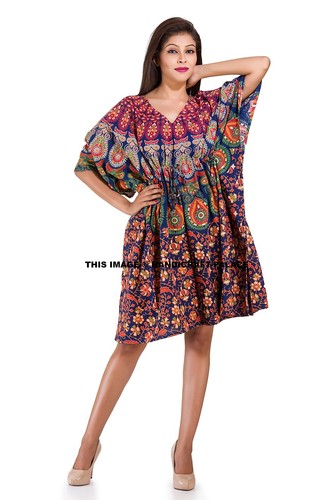 Paon mandala caftan - mandala,