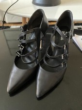 Escarpin femme en cuir noir