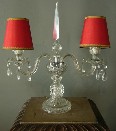 Ancienne lampe verre à - lampe, en