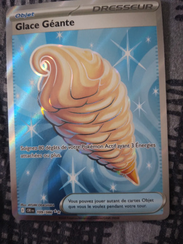 Carte pokémon glace géante - pokémon,