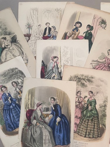 Lot gravures de mode - de,